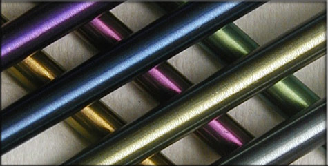Anodized aluminum components