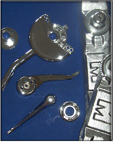Chrome plated industrial parts